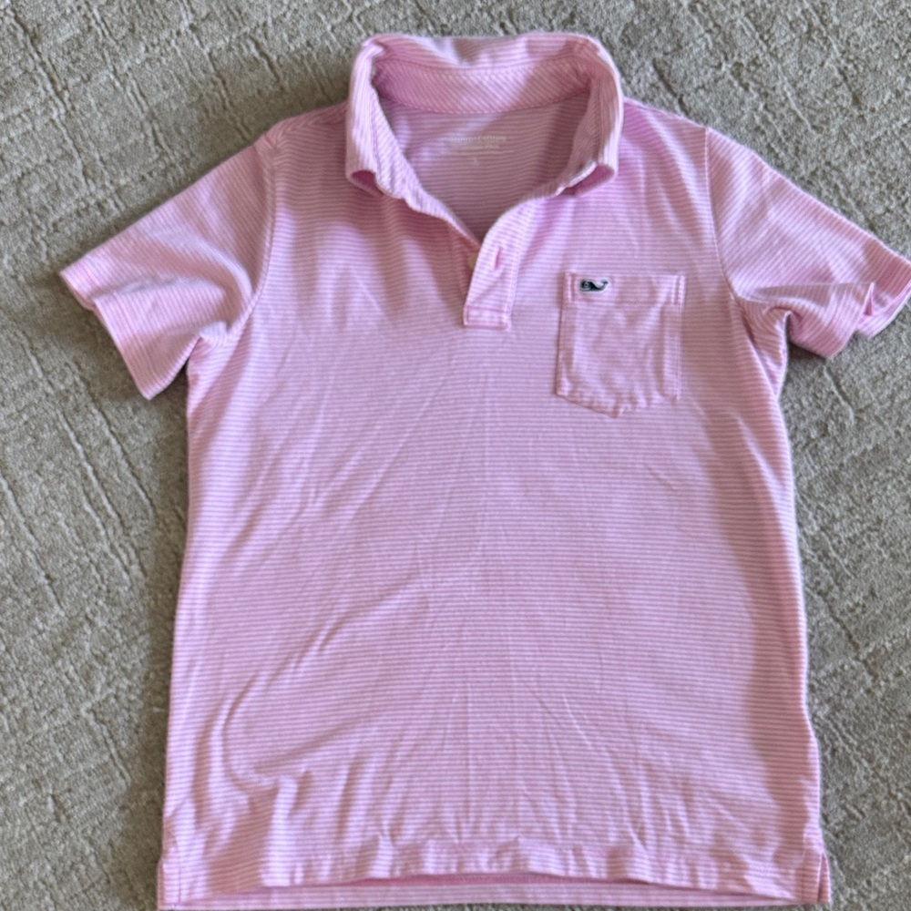 Vineyard Vines Pink Polo Shirt for Kids